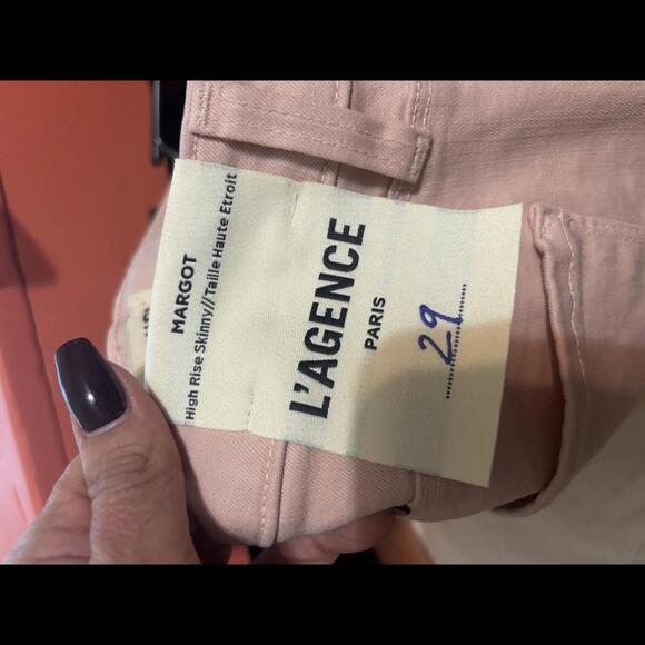 L’agence Margot Skinny High Rise Jeans Size 29 Petal Blush Pink - Picture 5 of 5